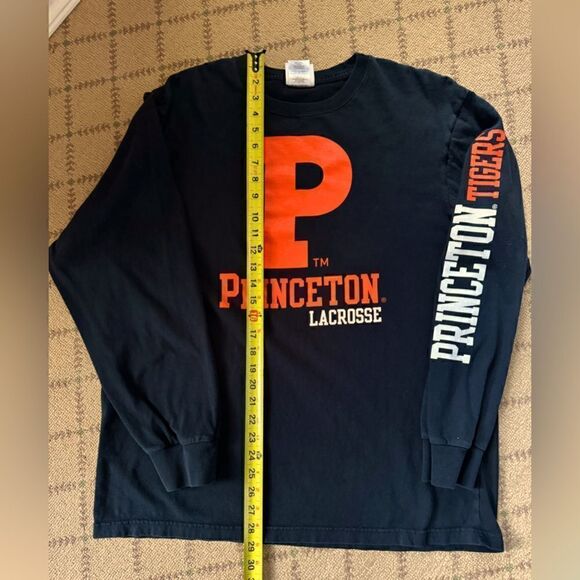 Vintage Princeton Tigers Lacrosse black long sleeved T-shirt L - Picture 5 of 8